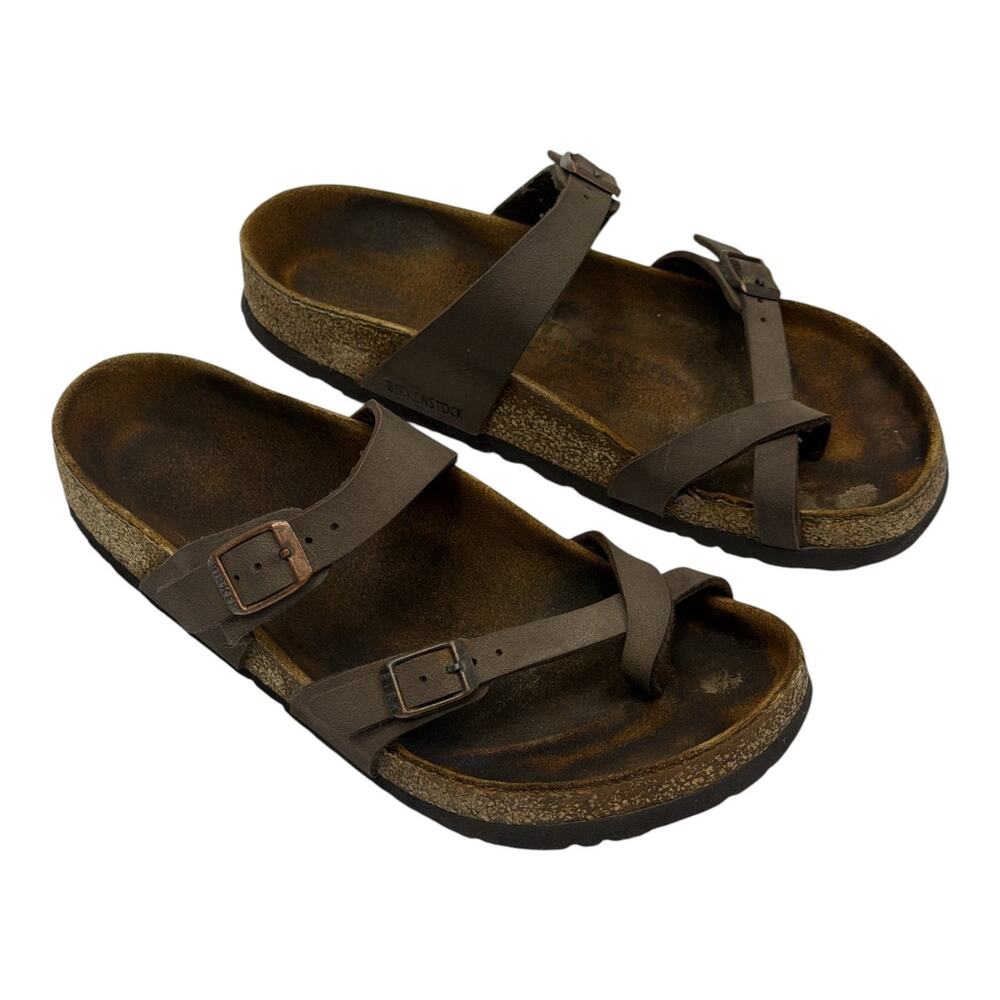 Birkenstock Mayari Brown Strappy Sandals Womens Size 9?